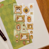 Cute decorative stickers for your journal and stationery collection!&nbsp;

Sticker Sheet: 6 x 3 inches
Sticker Sheet Package: 7 x 3 inches
Printed in China
Design © Thousand Skies