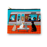 Metro Animal Train Washington Dc Amenity / Cosmetic Bag
