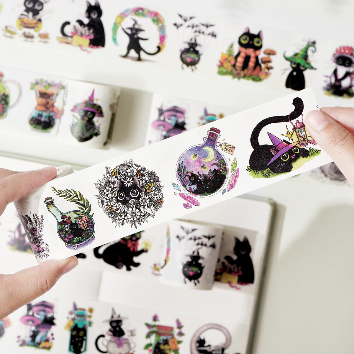 Midnight Mischief Washi Tape Sticker Set