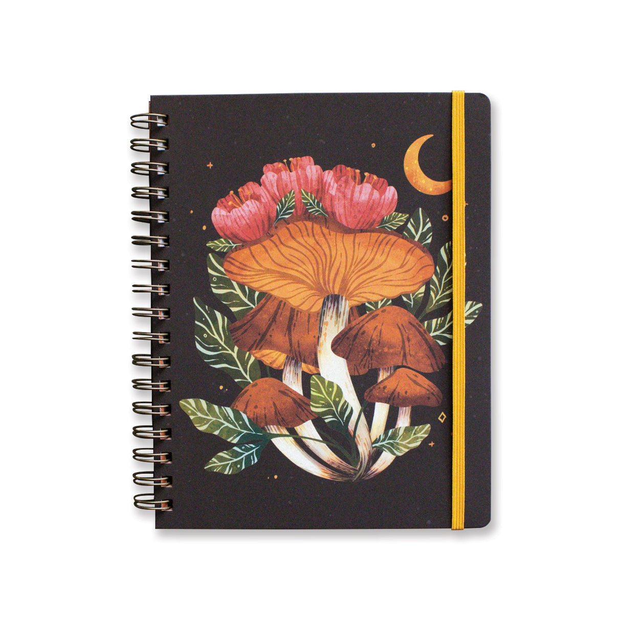 Midnight Mushroom Hardcover Spiral Sketchbook