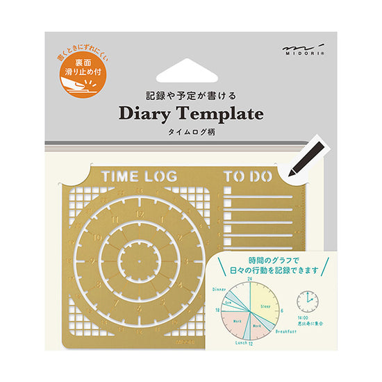Midori Calendar Template Stencil - Time Log