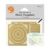 Midori Calendar Template Stencil - Time Log