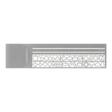 Midori Clip Ruler - Silver - Decorative Stencil