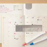 Midori Clip Ruler - Silver - Decorative Stencil