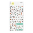 The 'Ruled Cat Pattern' is a sticker that matches the ruled lines of your planner to make it fun to decorate. Cats in various poses play with ruled lines.