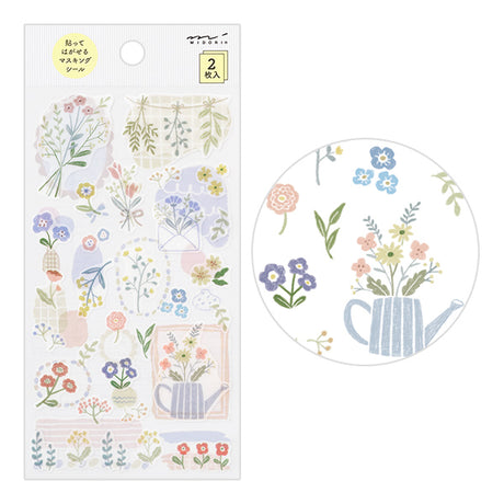 Midori - Floral Pattern Sticker Sheet

Easily and cutely arrange these stickers on your planners and notebooks. Each sticker comes in a set of two, each with a different design. Enjoy layering and arranging to fit your style. The
gently see-through stickers become even more enjoyable when layered. With stickers of various sizes and patterns, you can easily enjoy arranging your planner or notebook with just the stickers. With a masking sticker type, you can also easily reapply it after applying.&nbsp;



A w