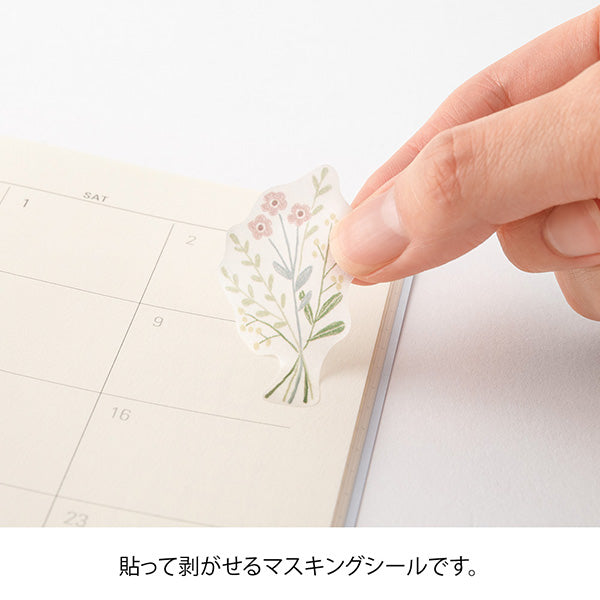 Midori - Floral Pattern Sticker Sheet

Easily and cutely arrange these stickers on your planners and notebooks. Each sticker comes in a set of two, each with a different design. Enjoy layering and arranging to fit your style. The
gently see-through stickers become even more enjoyable when layered. With stickers of various sizes and patterns, you can easily enjoy arranging your planner or notebook with just the stickers. With a masking sticker type, you can also easily reapply it after applying.&nbsp;



A w