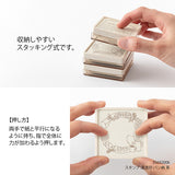 Midori - Pre-inked Stamp Soft Color Memo Pattern



&nbsp;This is a brown ink (soft color type) that blends well with the colors and decorations of writing instruments. By checking the Memo Pattern section, you can switch between six purposes: MEMO, TODO, PLAN, WANT, TODAY'S, and CHECK. Since it uses oil-based ink, it won't bleed even when you paint over the stamp with a water-based marker. You can stamp it on notebooks, diaries, or sticky notes, color it to your liking, and enjoy decorating it yourself.