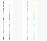 Midori Chiratto Index Tab - Small - Vivid Color