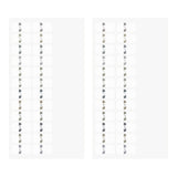 Midori Chiratto Index Tab will bring some muted gray to your planner's indexing. Thanks to its removable adhesive, the sticker can be removed easily and cleanly. You can use the numbers from 1 to 12 to mark the months of your planner.

One pack contains 4 sets of 12 numbered index tabs (48 index tabs in total).
