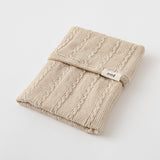 Midori Haramaki Knitted Notebook Cover - Beige