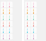 Midori Chiratto Index Tab Labels - Number Colors