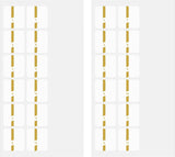 Midori Chiratto Index Tab Labels - Number Gold