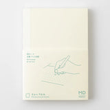 Crafted in Japan, this minimalist notebook is designed to enhance your writing experience. Inside, you'll find the high-quality Midori Diary (MD) paper, first developed in 1960 and refined ever since. Midori has rigorously tested this paper with various writing instruments to ensure quality, checking for ink feathering or bleeding, drying time, the smoothness of pen tips on the surface, and the tactile feel. The result is a paper that resists bleeding and feathering and is fountain-pen friendly, ensuring a 
