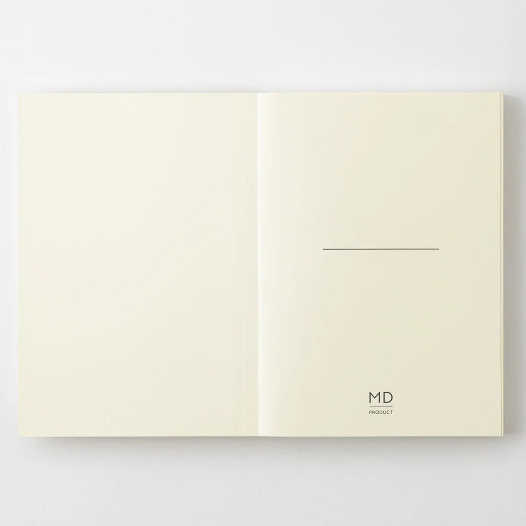 Crafted in Japan, this minimalist notebook is designed to enhance your writing experience. Inside, you'll find the high-quality Midori Diary (MD) paper, first developed in 1960 and refined ever since. Midori has rigorously tested this paper with various writing instruments to ensure quality, checking for ink feathering or bleeding, drying time, the smoothness of pen tips on the surface, and the tactile feel. The result is a paper that resists bleeding and feathering and is fountain-pen friendly, ensuring a 