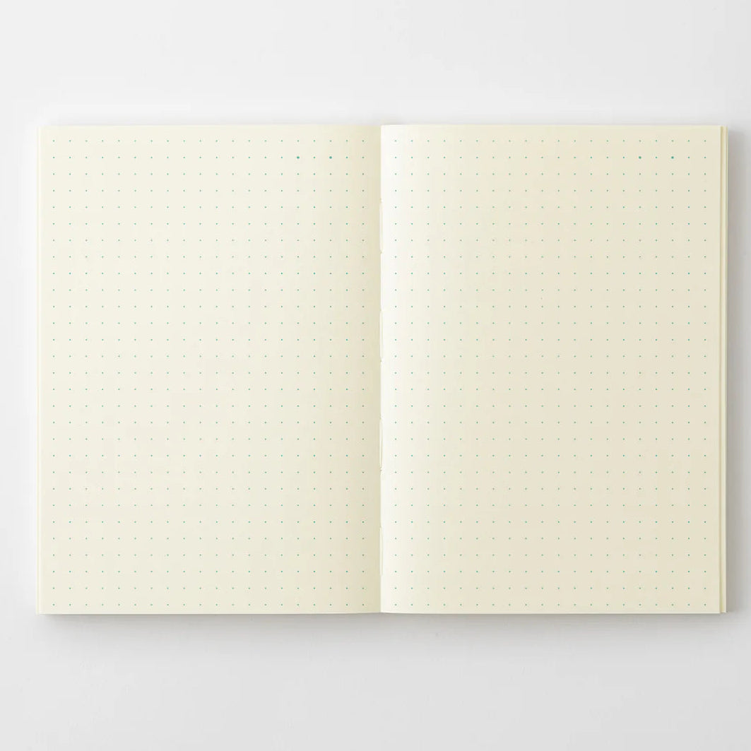 Crafted in Japan, this minimalist notebook is designed to enhance your writing experience. Inside, you'll find the high-quality Midori Diary (MD) paper, first developed in 1960 and refined ever since. Midori has rigorously tested this paper with various writing instruments to ensure quality, checking for ink feathering or bleeding, drying time, the smoothness of pen tips on the surface, and the tactile feel. The result is a paper that resists bleeding and feathering and is fountain-pen friendly, ensuring a 