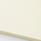 Crafted in Japan, this minimalist notebook is designed to enhance your writing experience. Inside, you'll find the high-quality Midori Diary (MD) paper, first developed in 1960 and refined ever since. Midori has rigorously tested this paper with various writing instruments to ensure quality, checking for ink feathering or bleeding, drying time, the smoothness of pen tips on the surface, and the tactile feel. The result is a paper that resists bleeding and feathering and is fountain-pen friendly, ensuring a 