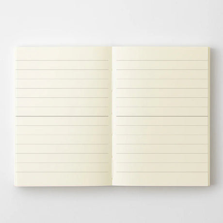 Crafted in Japan, this minimalist notebook is designed to enhance your writing experience. Inside, you'll find the high-quality Midori Diary (MD) paper, first developed in 1960 and refined ever since. Midori has rigorously tested this paper with various writing instruments to ensure quality, checking for ink feathering or bleeding, drying time, the smoothness of pen tips on the surface, and the tactile feel. The result is a paper that resists bleeding and feathering and is fountain-pen friendly, ensuring a 
