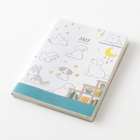 A&nbsp;format where you can fill in lots of schedules and records:&nbsp;the left page is your weekly schedule, and the right page is filled with plenty of notes. The full-color text with a changing design each page offers the fun and excitement of turning pages, allowing you to use it for a year without getting bored.&nbsp;The illustrations drawn on the monthly and weekly pages of the same month are designed to convey the expansion of the worldview. It feels like a story of a story, and you can even glimpse