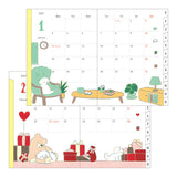 A&nbsp;format where you can fill in lots of schedules and records:&nbsp;the left page is your weekly schedule, and the right page is filled with plenty of notes. The full-color text with a changing design each page offers the fun and excitement of turning pages, allowing you to use it for a year without getting bored.&nbsp;The illustrations drawn on the monthly and weekly pages of the same month are designed to convey the expansion of the worldview. It feels like a story of a story, and you can even glimpse