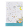 A fun diary with illustrations&nbsp;that change every month

Month: Starting January 2027 (15 months)
Weekly: Starting January 2027 (12 months)

A planner recommended for those who want to write lots of schedules and notes. Comes with convenient indexes. After each month's monthly block page, there is a two-page one-week spread (right side memo) page.