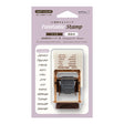This fun rotating stamp by Midori allows you to choose from several designs and patterns that come with each stamp. The rotating stamp comes with an ink pad to be installed into the stamp before beginning to use it. This is a brown ink (soft color type) that blends well with the colors and decorations of writing instruments. Lock buttons on the side of the stamp allow you to lock the stamp into place when changing out the ink pad and when changing between designs to avoid mess.

These stamps are a great too