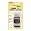 This fun rotating stamp by Midori allows you to choose from several designs and patterns that come with each stamp. The rotating stamp comes with an ink pad to be installed into the stamp before beginning to use it. This is a brown ink (soft color type) that blends well with the colors and decorations of writing instruments. Lock buttons on the side of the stamp allow you to lock the stamp into place when changing out the ink pad and when changing between designs to avoid mess.

These stamps are a great too