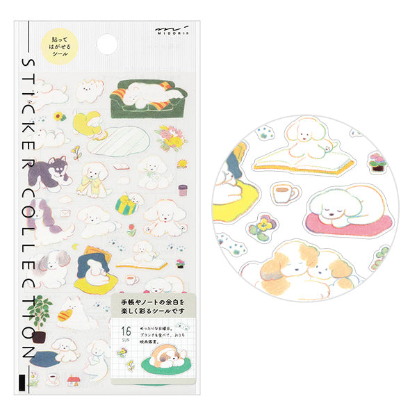 Midori Sticker Sheet - Medium Dog

The "Dog Pattern <m>" sticker is a slightly larger sticker, so it's perfect for decorating the margins of notebooks and notebooks.