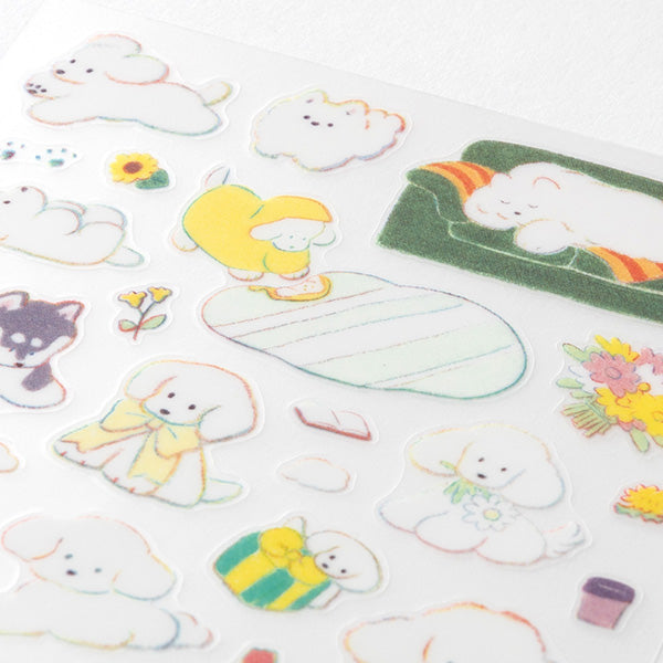 Midori Sticker Sheet - Medium Dog

The "Dog Pattern <m>" sticker is a slightly larger sticker, so it's perfect for decorating the margins of notebooks and notebooks.