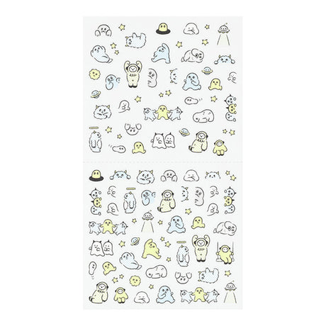 The 'Ruled Monster Pattern' is a sticker that matches the ruled lines of your planner to make it more fun to brighten up.