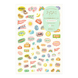 Midori Yuru Log 1 Sticker Sheet - Feeling