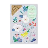 Yuru Log is a notebook series that allows anyone to easily keep a record of their daily lives in a "loose and fun" way. Yuru means Relax and Log stand for Record. It is perfect for people who want to enjoy recording their daily lives while decorating their notebooks or diaries but are not good at layout or drawing, or for beginners who are interested but find it difficult to get started.

The "floral pattern" design was created by Yui Okumura, known for its refreshing transparency and delicate use of color 