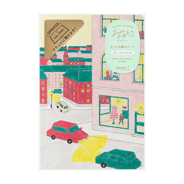 Yuru Log is a notebook series that allows anyone to easily keep a record of their daily lives in a "loose and fun" way. Yuru means Relax and Log stand for Record. It is perfect for people who want to enjoy recording their daily lives while decorating their notebooks or diaries but are not good at layout or drawing, or for beginners who are interested but find it difficult to get started.

The "Lifestyle Pattern" is a design created by illustrator Rie Koizumi, known for her casual, gentle touch drawn with co