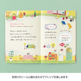 Yuru Log is a notebook series that allows anyone to easily keep a record of their daily lives in a "loose and fun" way. Yuru means Relax and Log stand for Record. It is perfect for people who want to enjoy recording their daily lives while decorating their notebooks or diaries but are not good at layout or drawing, or for beginners who are interested but find it difficult to get started.

The "Lifestyle Pattern" is a design created by illustrator Rie Koizumi, known for her casual, gentle touch drawn with co