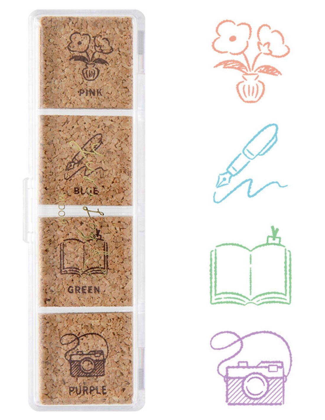 Midori Yuru Log Pre-inked Stamp - Daily Life