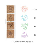 Midori Yuru Log Pre-inked Stamp - Sweets Pattern