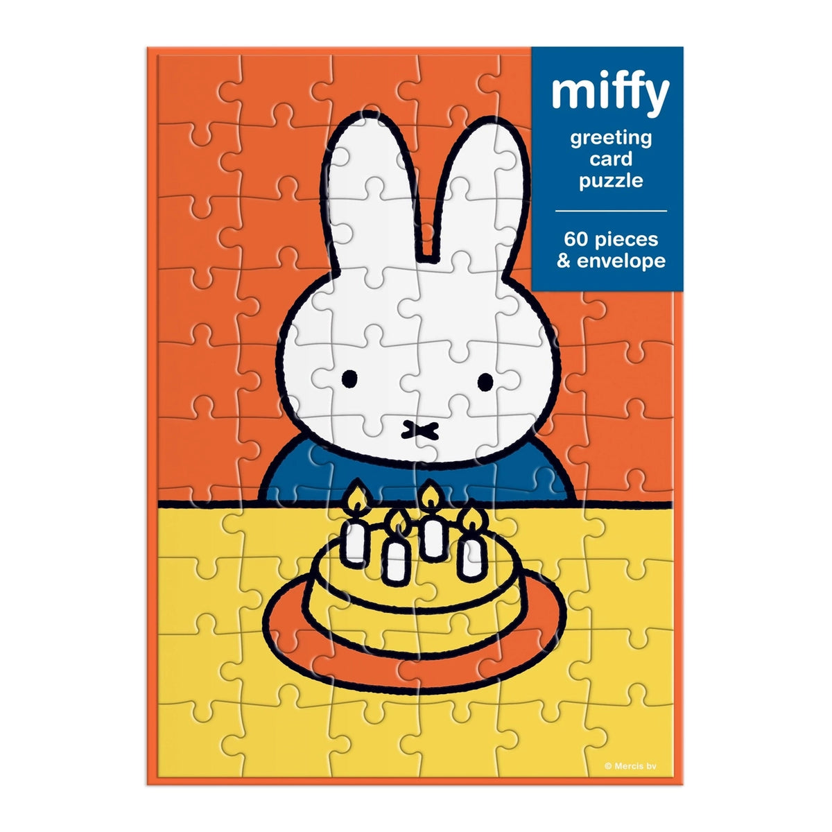 Celebrate a special day in a playful and memorable way with the Miffy Birthday Greeting Card Puzzle from Galison.
