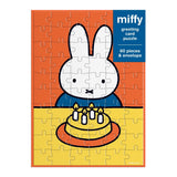 Celebrate a special day in a playful and memorable way with the Miffy Birthday Greeting Card Puzzle from Galison.