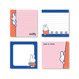 Miffy adds a touch of playful charm to your everyday notes with this adorable mini notepad. With 100 sheets and four adorable designs, plus a clear acetate cover that protects the pages and provides a sturdy feel, it’s the perfect addition to your collection of cute school supplies. A must-have for work, back to school, or as a gift for stationery lovers, coworkers, and Miffy fans!