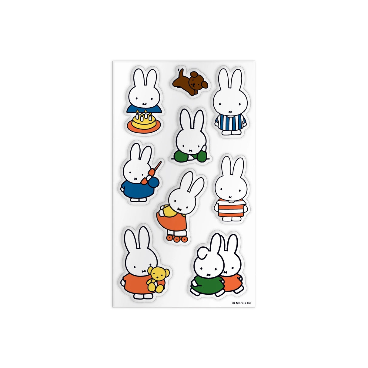 
Discover the charm of Miffy, Dick Bruna's iconic character beloved by generations worldwide. Created in 1955 from bedtime stories told during a vacation in the Netherlands, Miffy has become a global icon. This sticker tin brings Miffy to life! Customize just about anything with these nostalgic stickers of everyone's favorite childhood bunny. This sticker tin comes with 24 sheets and 225+ stickers, and is perfect for decorating, collecting, and celebrating a character who has inspired joy and imagination fo