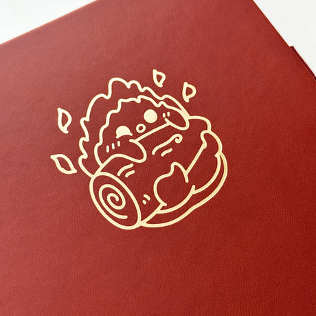 Fire Spirit Journal in a beautiful, rich dark terracotta colour🔥with Gold Foil Logo✨

Product Details:

Size: A5 (5.70 x 8.26 inches)
160 Dotted Grid Pages (5 x 5 mm)
2 Bookmarks
Elastic Band and Pen Holder
Expandable storage compartment