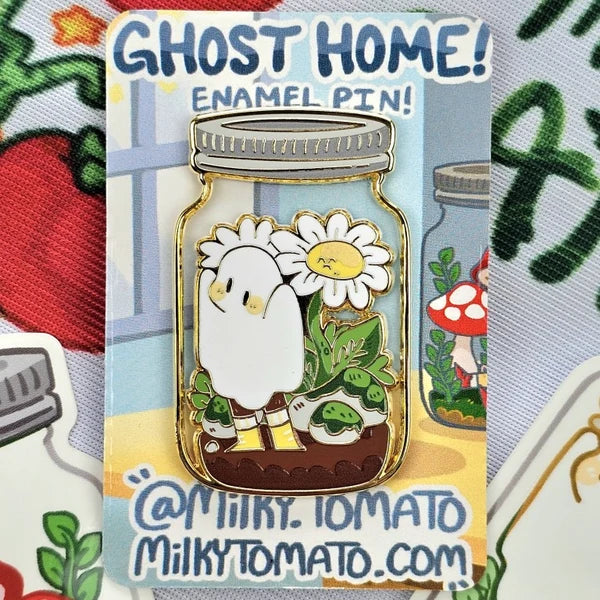 ❤ Daisy Ghost In A Jar Pin ❤

&nbsp;This adorable enamel pin is perfect for your backpacks, jackets/denim jackets, purses, ITA bags, lanyards, and more!

____________

Size: - 1.5 x 2"