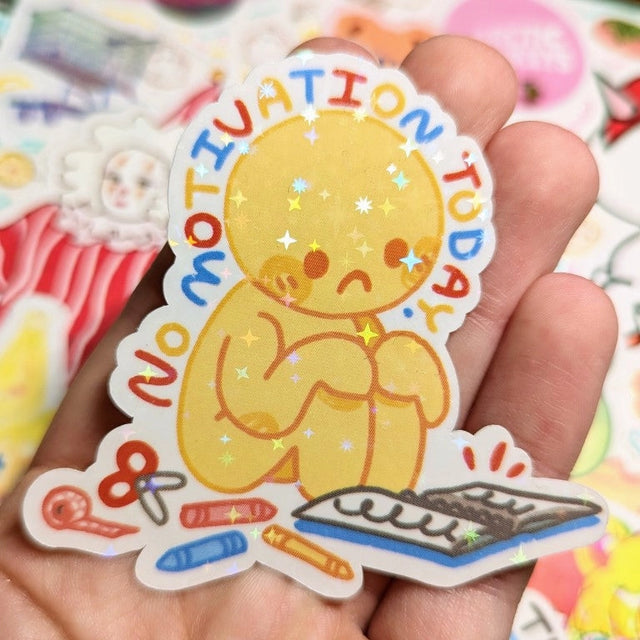 These art block-inspired sparkle stickers are perfect for decorating your sketchbook cover, laptop, phone case, skateboard, and more!
