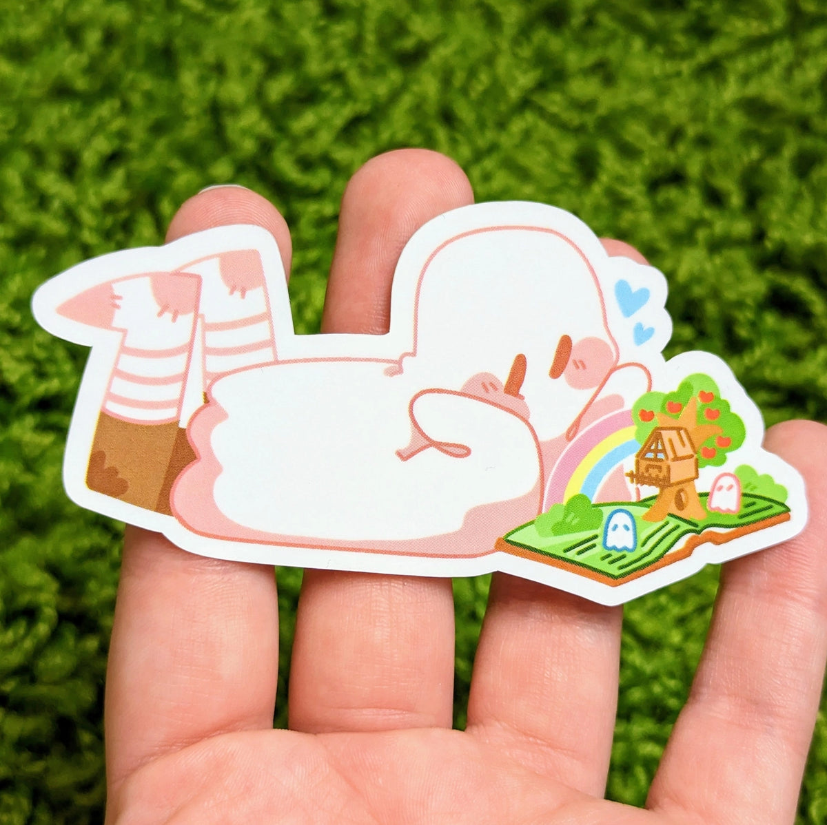 Reading unlocks adventures!

Here are some lil Ghosties to liven up your sketchbook cover, laptop, phone case, skateboard, and more!