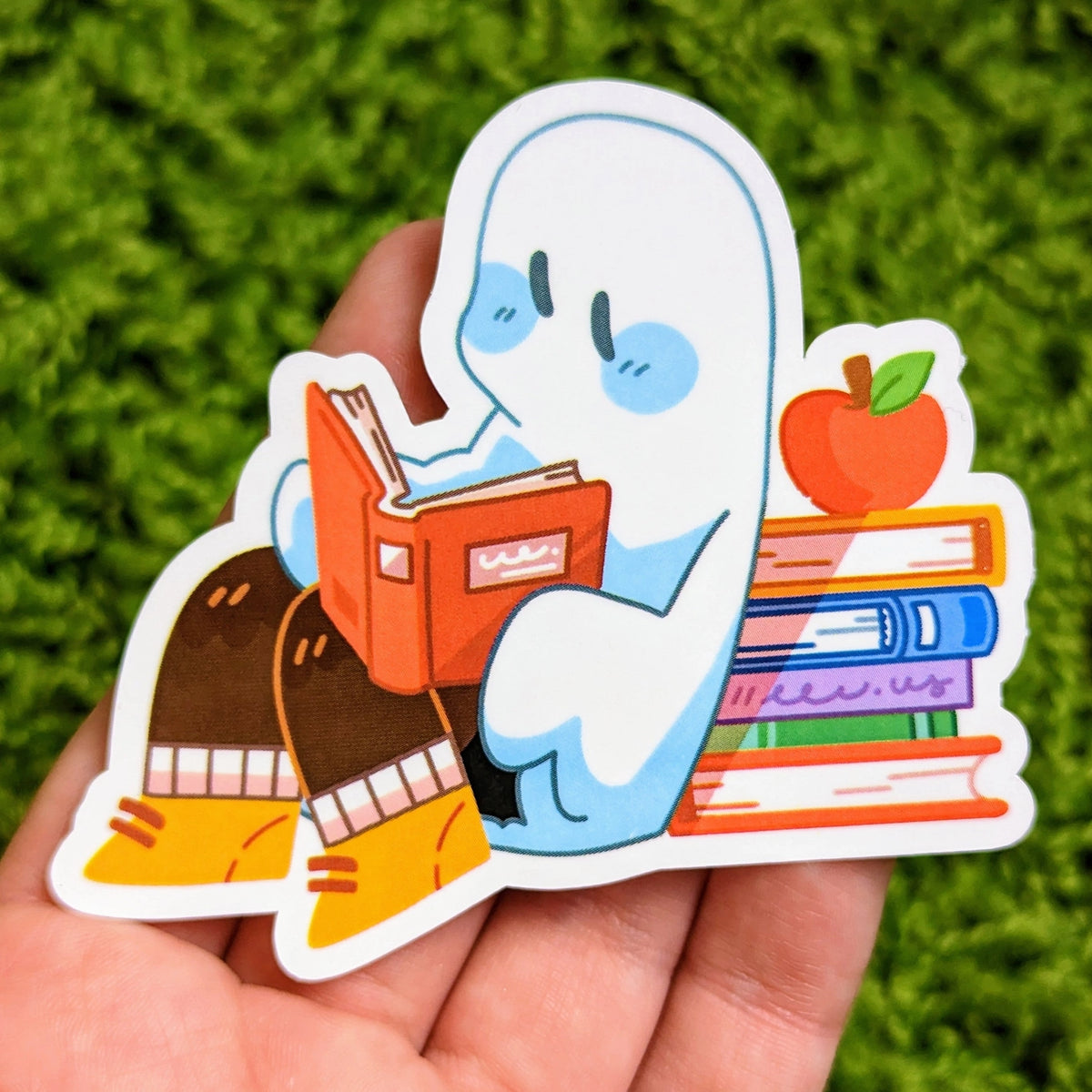 Reading unlocks adventures!

Here are some lil Ghosties to liven up your sketchbook cover, laptop, phone case, skateboard, and more!