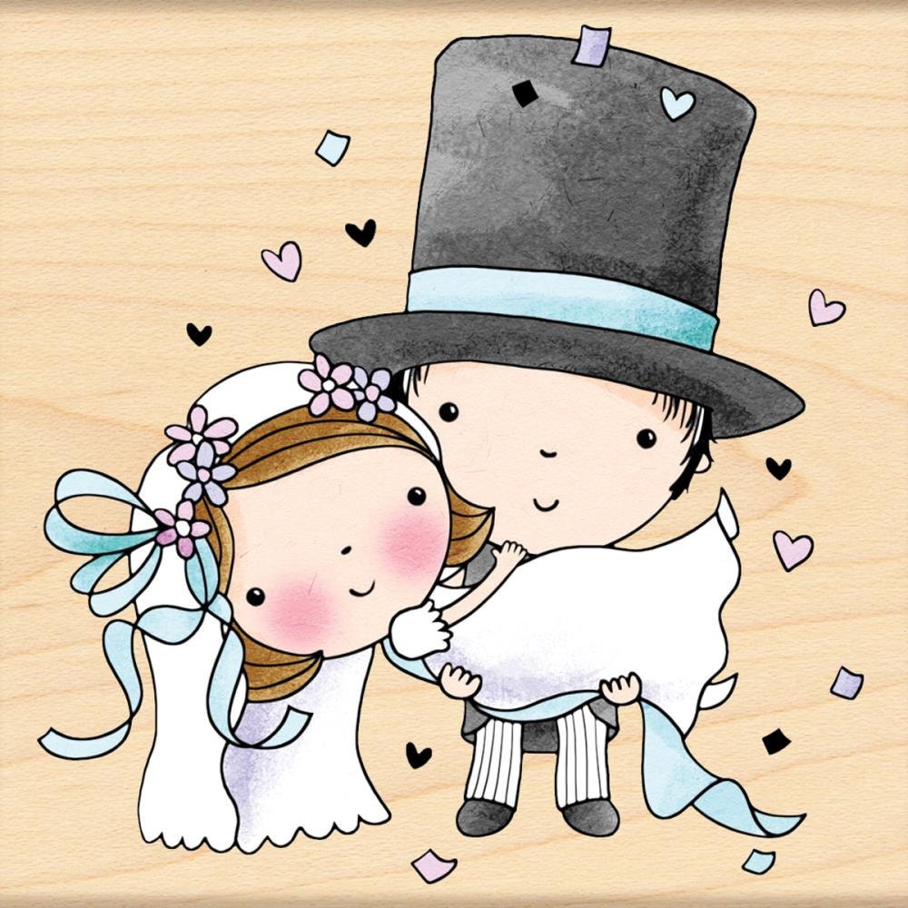 Sello de goma para la boda del gran día de Mimi