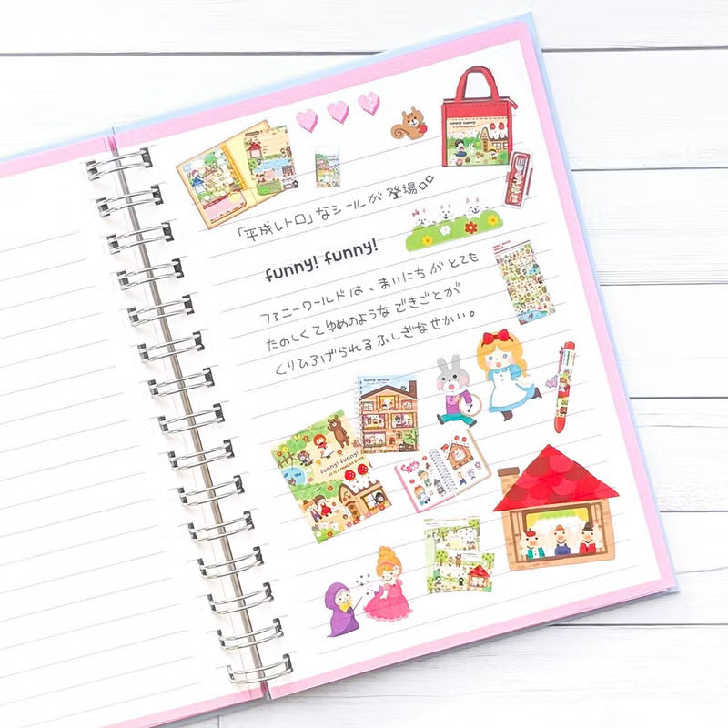 A sticker that incorporates Mindwave's character goods into miniature size is now available!
A large collection of "Heisei retro" characters who feel nostalgic and emo!
The pieces also include items that were actually on sale, so we recommend that you enjoy looking at every detail.

H175×W90mm
Transparent PET
1 Sticker sheet included