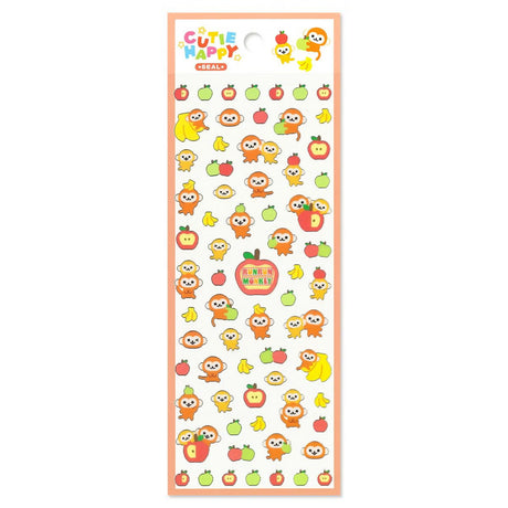 A sticker sheet that features animal stickers themed around Heisei retro is here to bring you whimsy and nostalgia! The plump form and childlike humorous expression will bring you back in time by adding a bright and colorful addition to your pages.