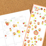 A sticker sheet that features animal stickers themed around Heisei retro is here to bring you whimsy and nostalgia! The plump form and childlike humorous expression will bring you back in time by adding a bright and colorful addition to your pages.