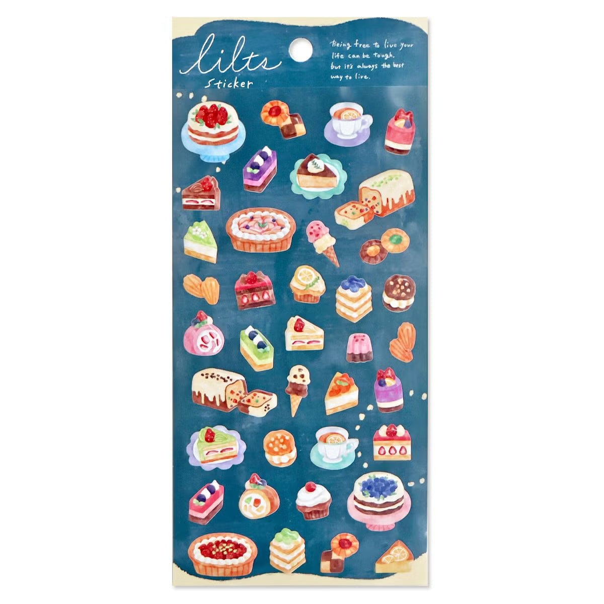 A small three-dimensional sticker is now available!
You can enjoy a miniature-like presence with 6 variations of sweets, animals, girls, and more.

Includes ONE sticker sheet.